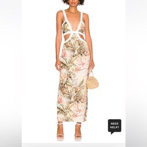 Magda Dress, Floral, Botanical, island, hawaiian print